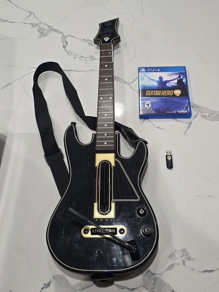 Guitar Hero Live With Game & Dongle