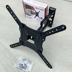 $19 (Brand New) Full Motion TV Wall Mount for 17-55” TVs Swivel and Tilt Bracket VESA 400x400mm, Max weight 66 Lbs