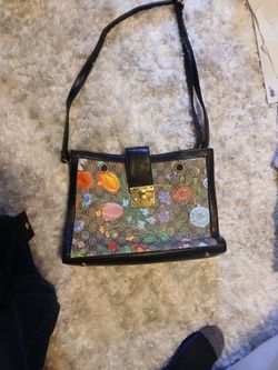 Gucci Padlock Small Supreme GG Flora Canvas Shoulder Bag