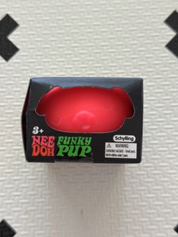 NEW Schylling NeeDoh Funky Pup Neon Pink Fidget Toy NIB