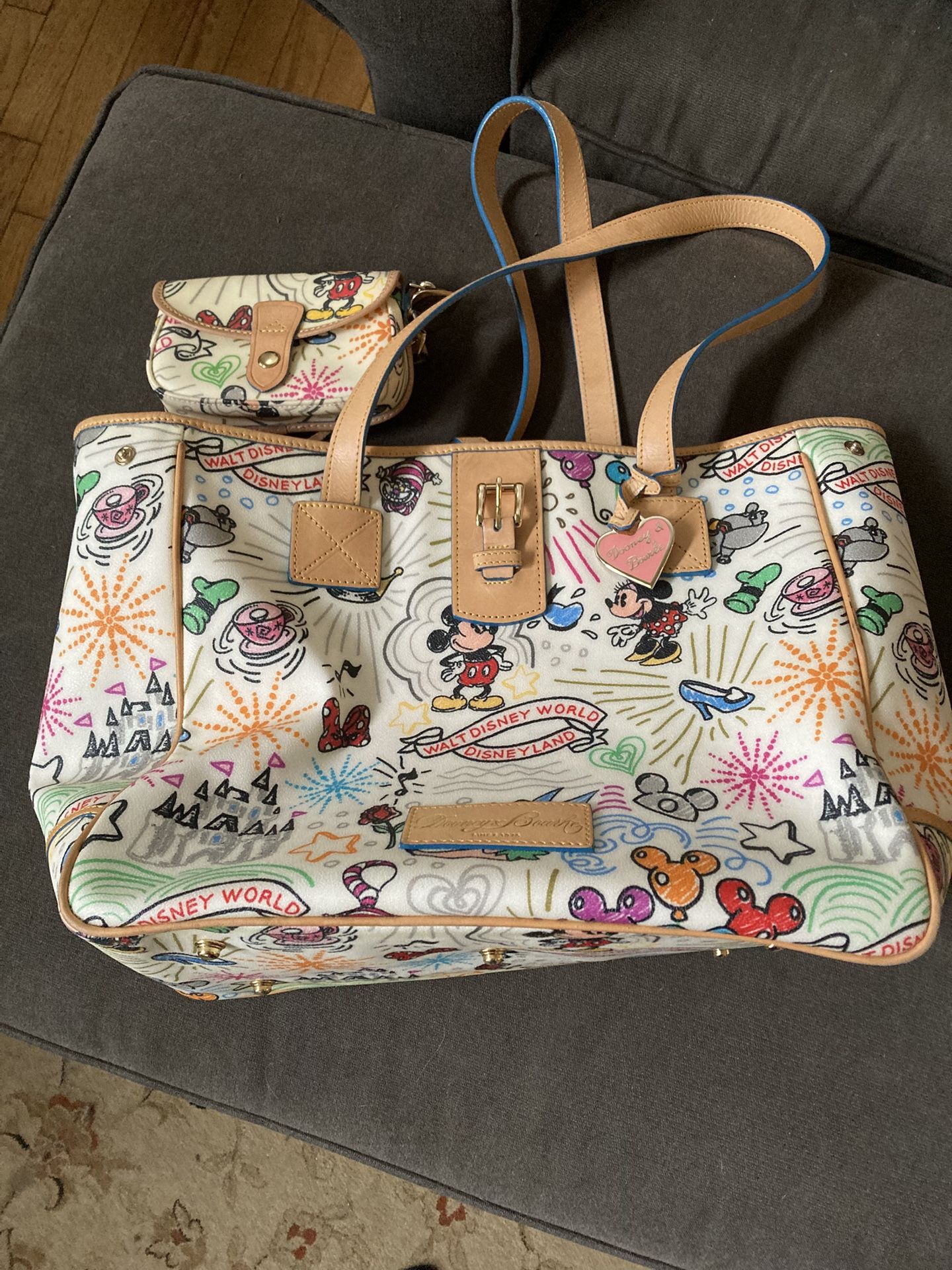 Dooney Bourke Disney Tote And Wristlet