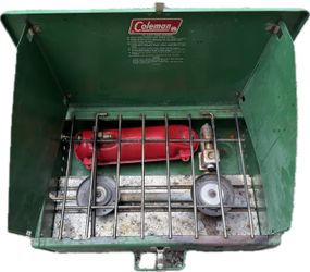 Coleman Two-Burner Camping Stove with Stand