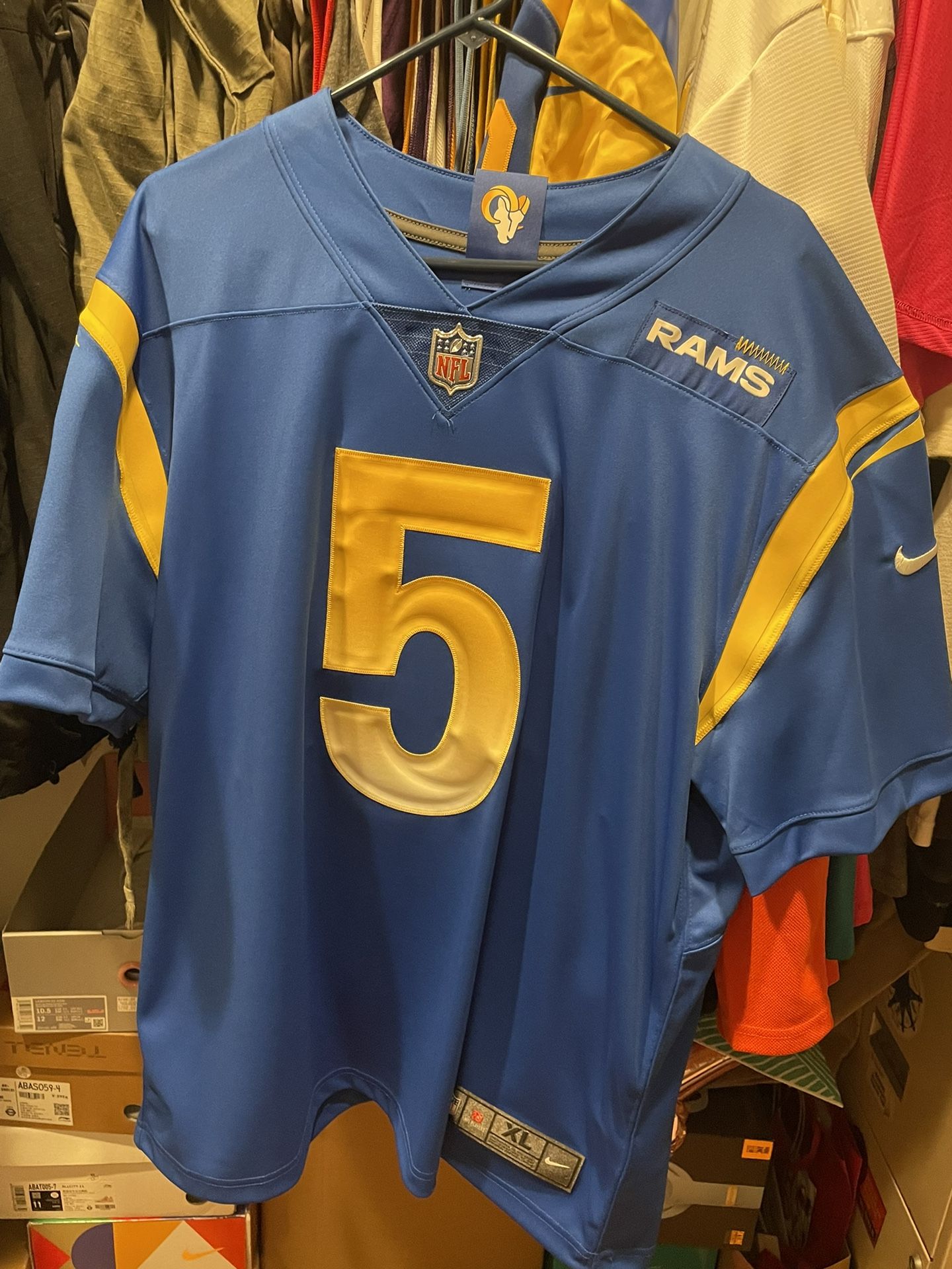 Nike Vapor Limited Los Angeles Rams Home Jalen Ramsey Jersey Size XL