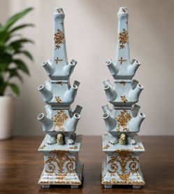 Tozai Home Tulipieres Vases Pair