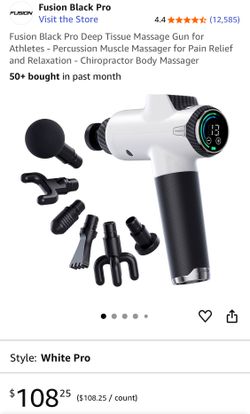 Massage Gun Fusion Black Pro for Muscle, MINT barely used, holds long charge