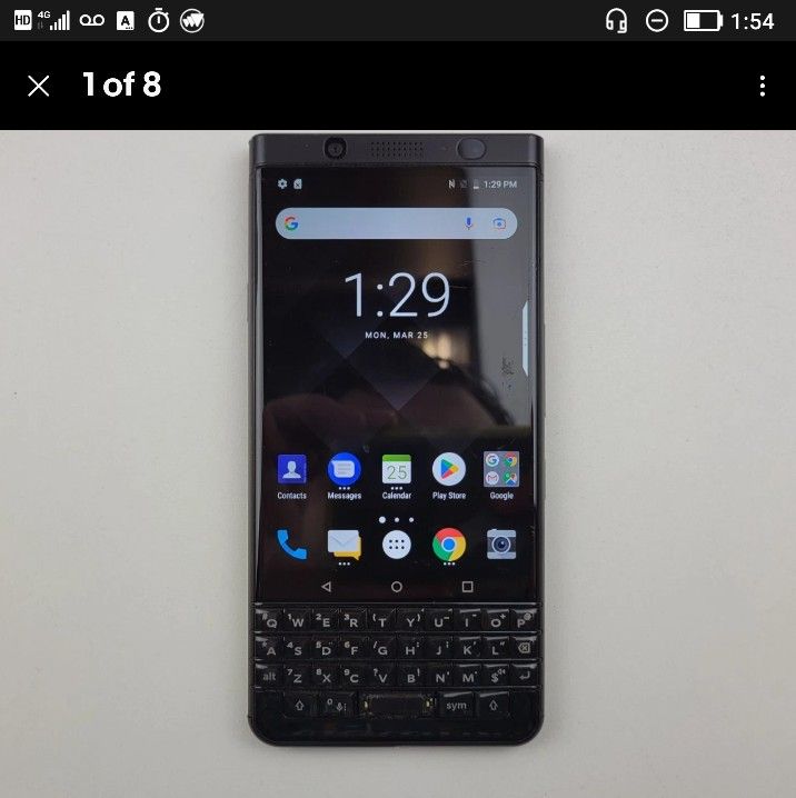Blackberry Key One Black Edition For Parts Or Repair 