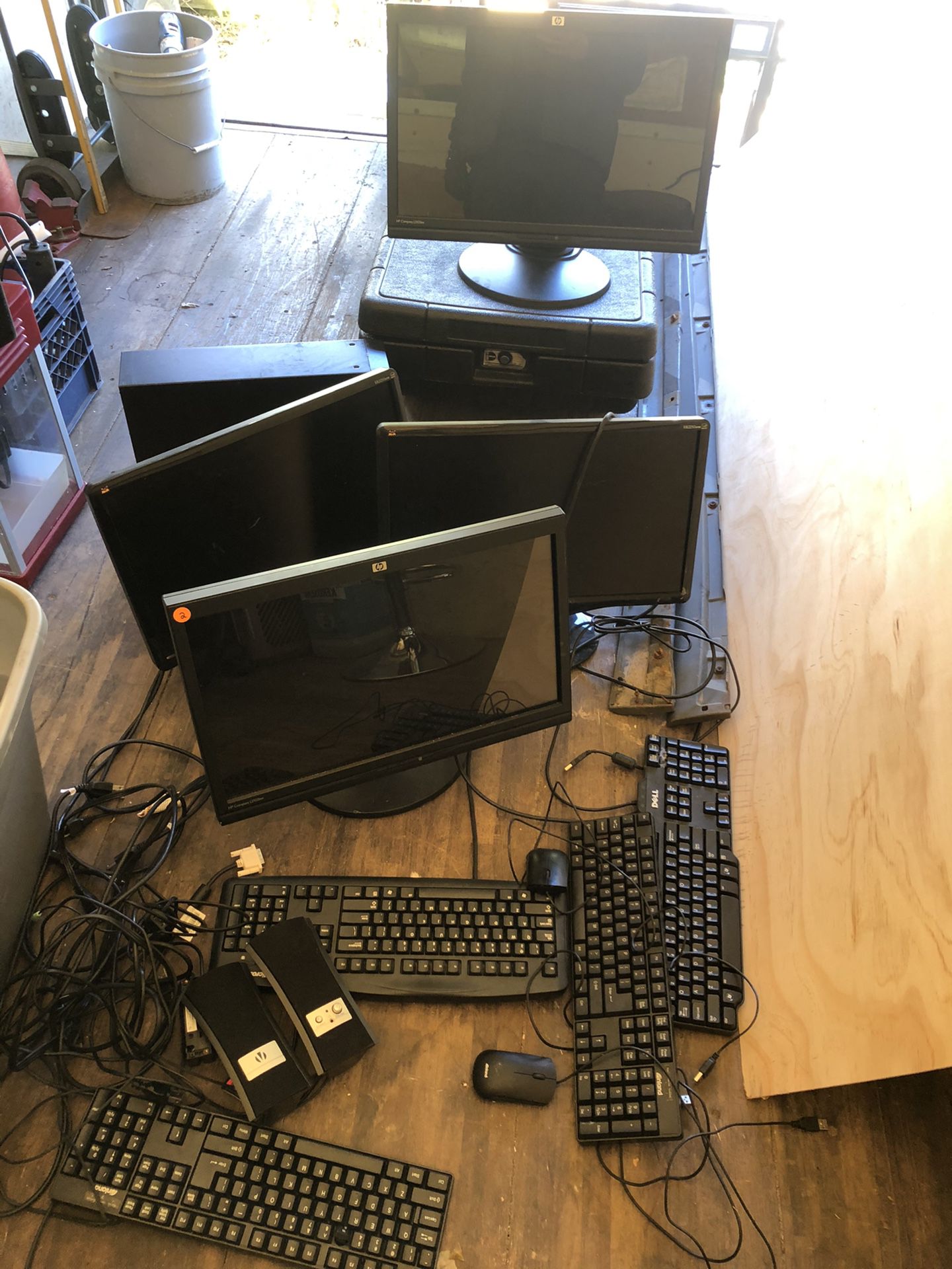 Computer monitors keyboards