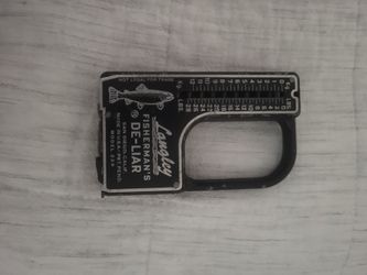 Vintage Langley Fisherman’s De-Liar Fish Scale and Tape Measure Model 228