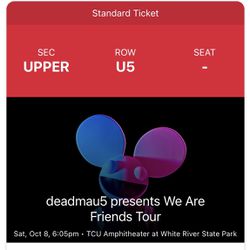 DISCOUNTED MAJORLY - 2 Tickets To Deadmau5 at White River Thumbnail