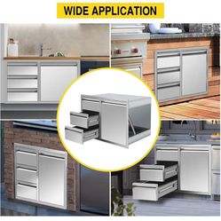 Outdoor Kitchen Drawer Combo Cabinet