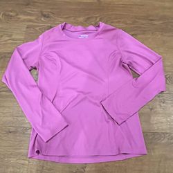 Columbia Womens Freezer Coil Long Sleeve Shirt Bright Lavender size XS