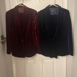 le Options INC Velvet Coat & Matching Pants – Women’s Medium (Like New!)