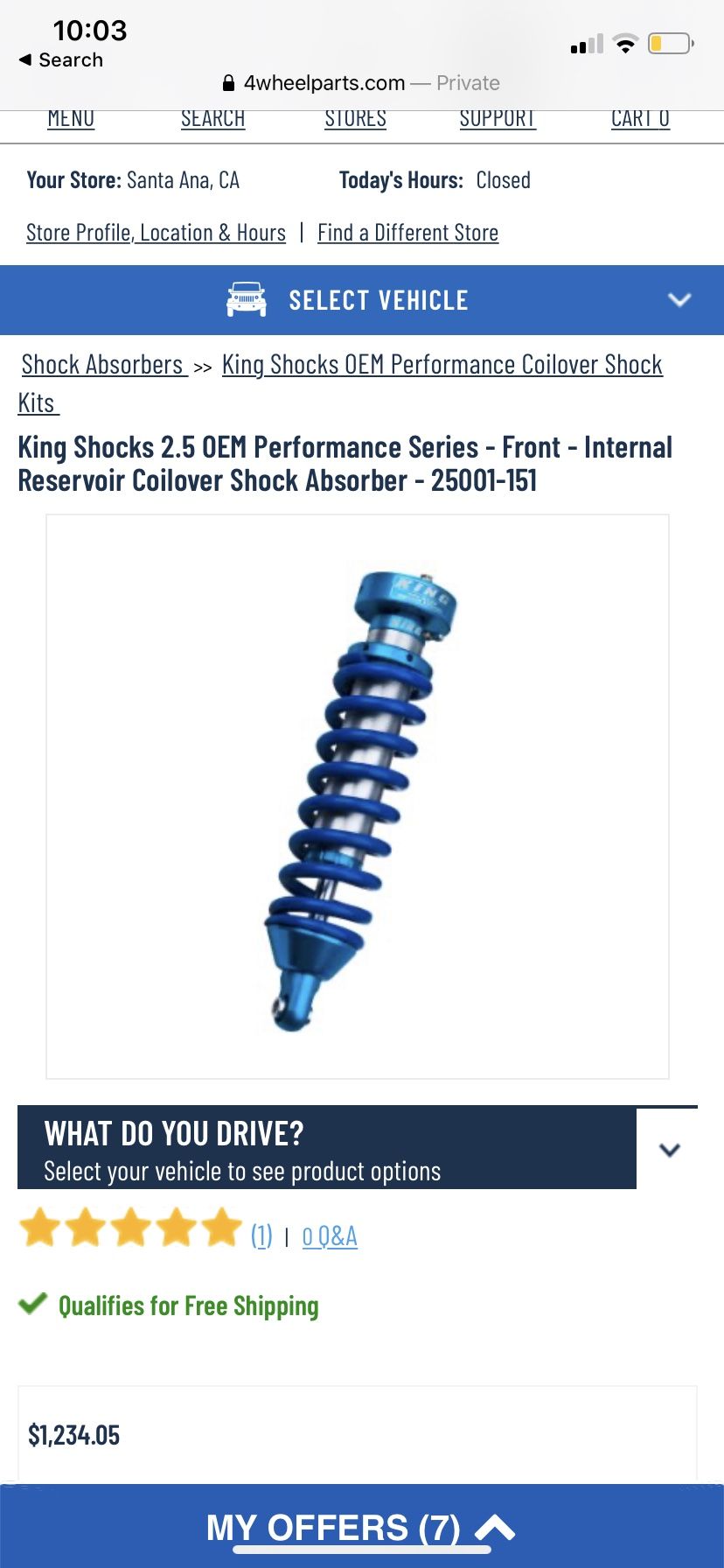 King shocks 93 94 95 96 97 98 99 2000 2001 2002 Toyota 4 runner or Tacoma