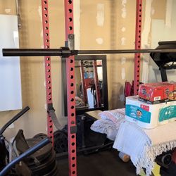 Squat Rack, Weights, Bar 
