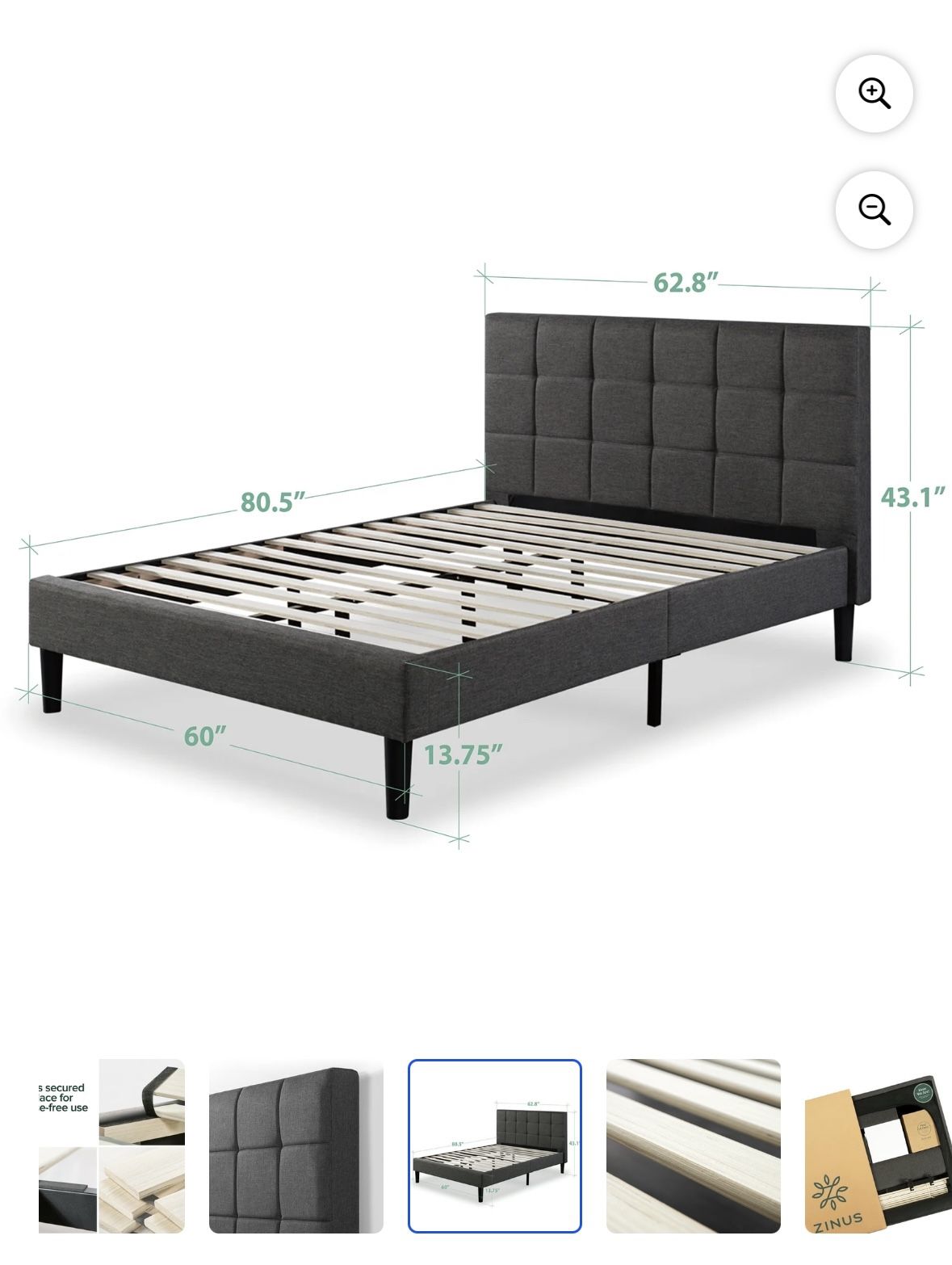 Queen Bed Frame With Headboard