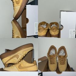 Beige Suede Air Force 1 Kids Size 5
