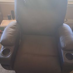 Black PU Recliner Power Lift Recliner with Heat and Massage Electric Power Lift Chair Ergonomic Rec