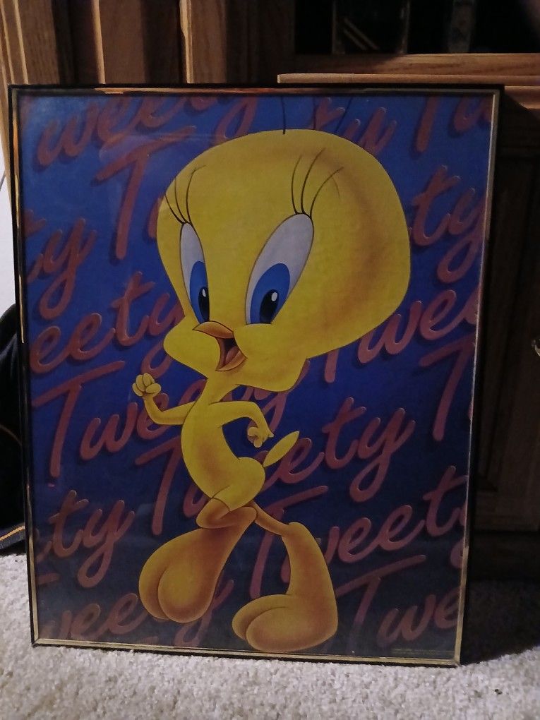 Tweety Bird Framed Poster