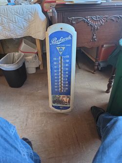 vintage-style Packard Motor Cars advertising wall thermometer