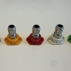 Pressure Washer Nozzle Tips and 90 Degree Quick Connecting Pivoting Coupler Quick Connect Pivot Coupler Pressure Washer Spray Tip for Power Spray Wand