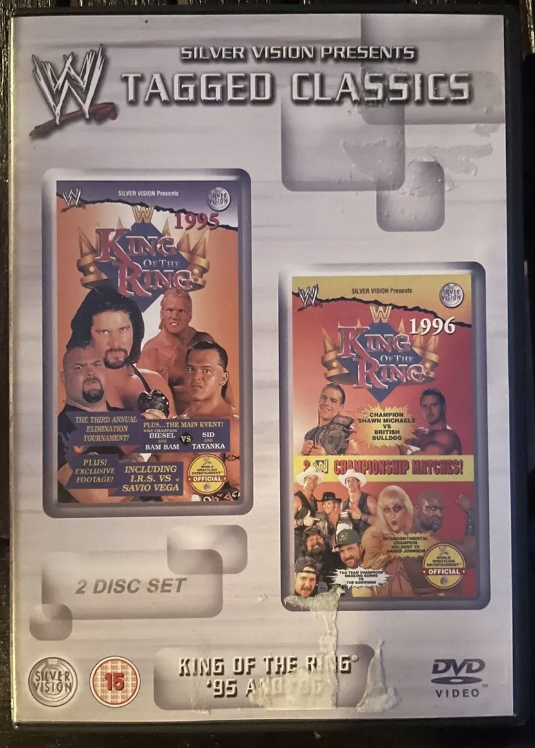WWE Tagged Classics King Of The Ring 1995 & 1996 DVD (2 Disc Set) WWF RARE Hard To Find