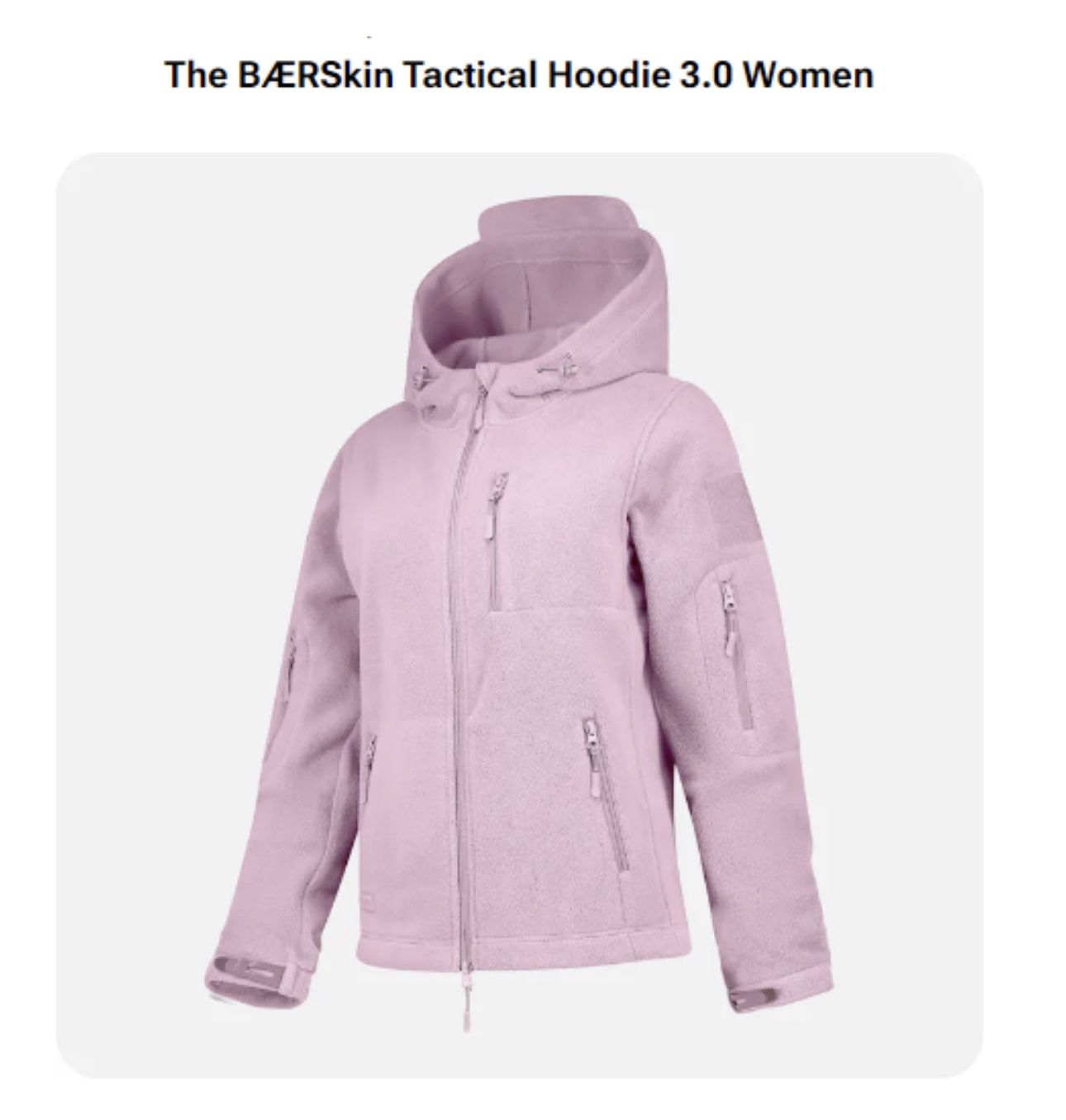 Fleece Hoodie Jacket Women (BAERSKIN Tactical Hoodie 3.0 women)