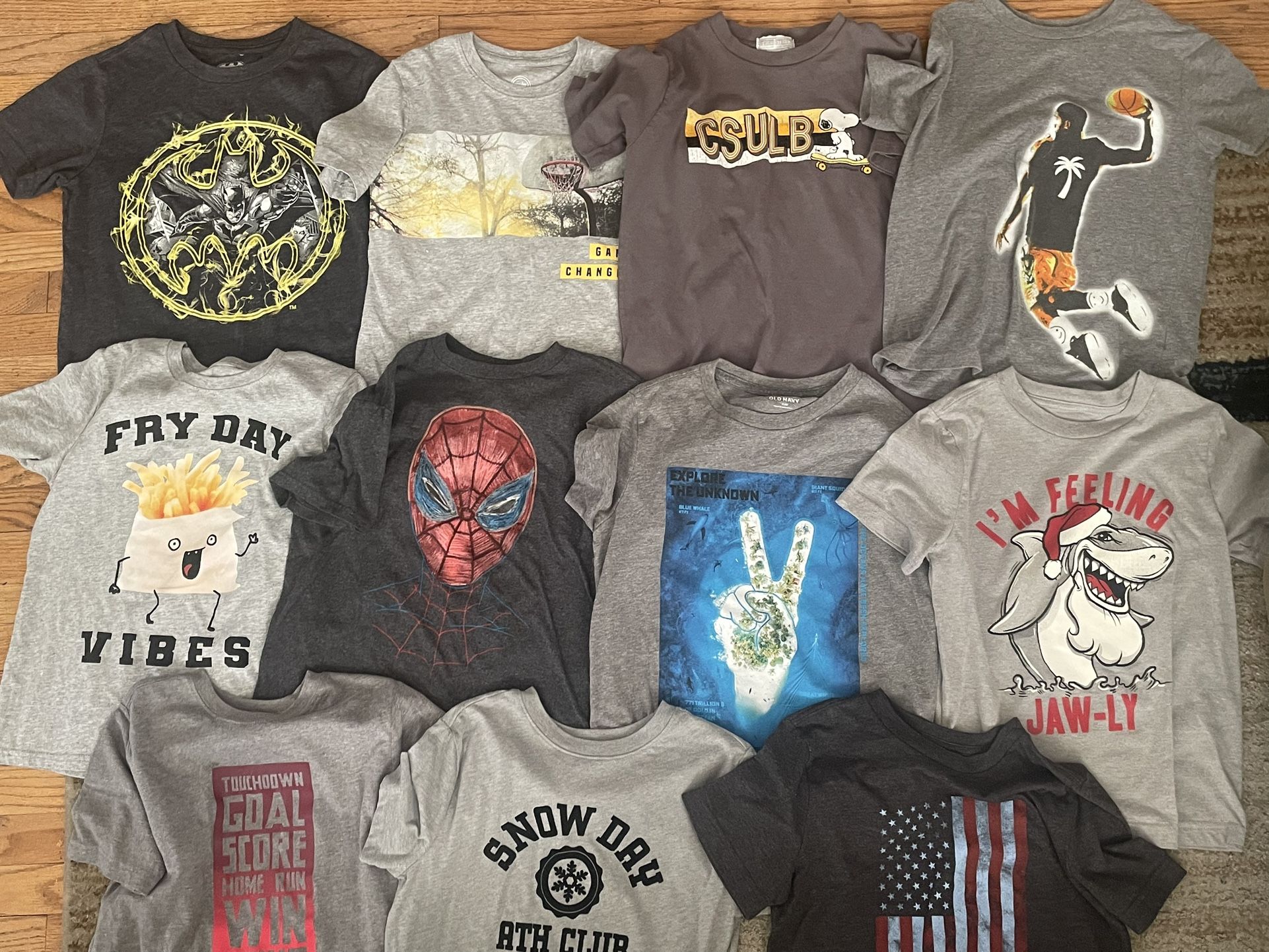 Boys Shirts - Short Sleeve - Size 8 Grey