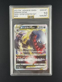 Pokemon Darkrai VSTAR Starter Set AGS Gem Mint 10