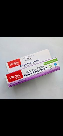Playtex Baby Diaper Rash Cream 40% Zinc Oxide Maximum Strength 2.5 oz