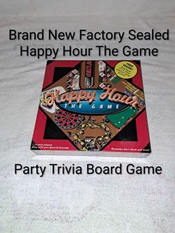 Brand New Factory Sealed Happy Hour The Game Party Trivia Board Game