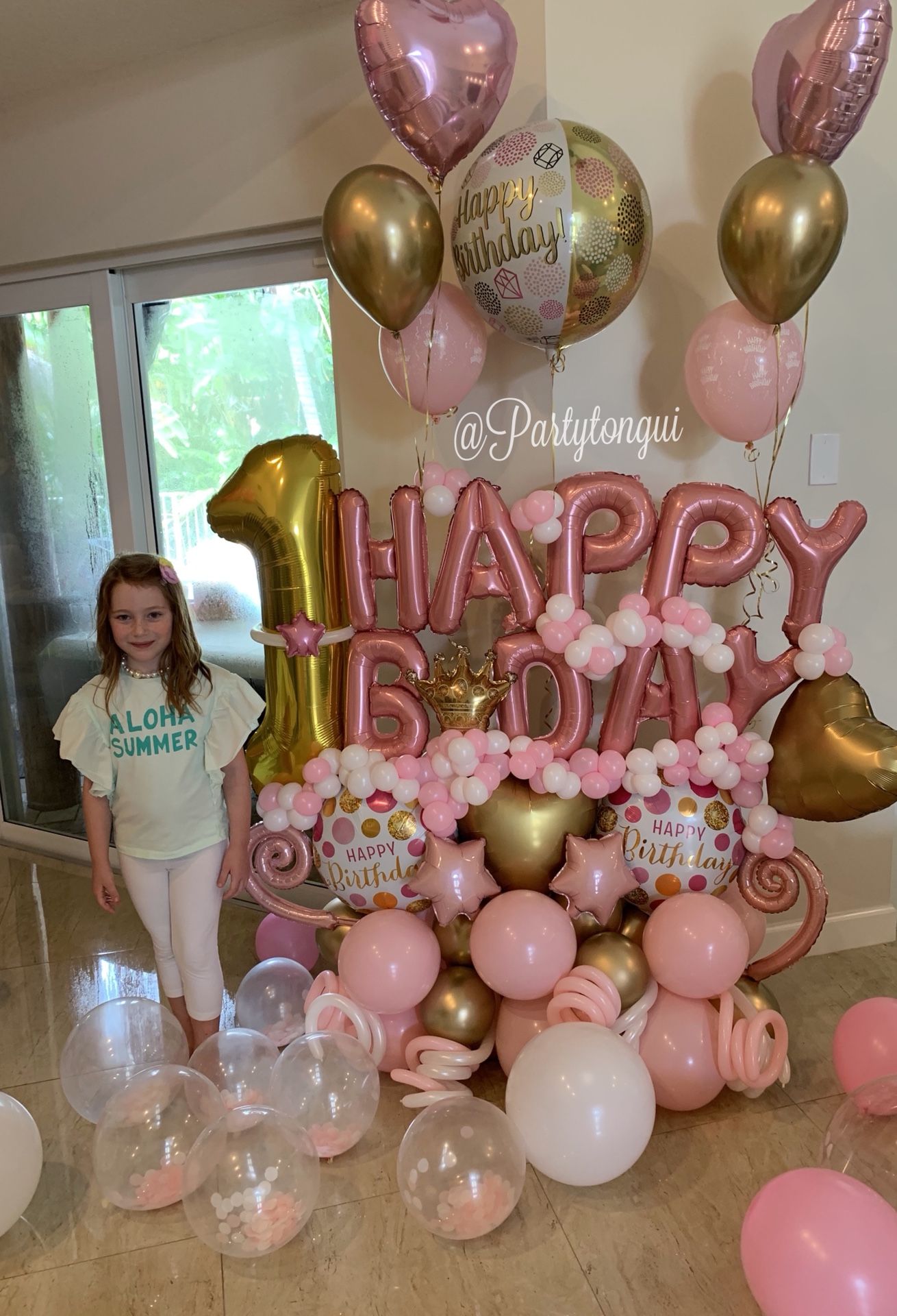 Birthday Girl Balloon Bouquet 💕 Globos para Cumpleaños