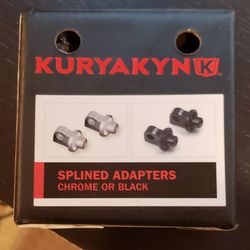 Kuryakin 8863 Splined Footpeg Adapters (Black, NIB)