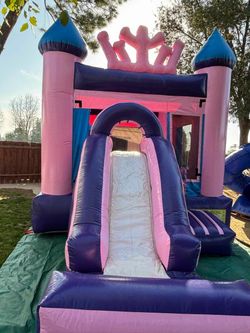 Inflatable Princess Castle Bounce House with Slide
