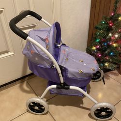 Child’s Baby Doll Stroller Crib For Dolls Toys 