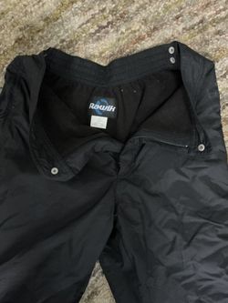 Black Medium Rawik Ski Pants With Side Zipper