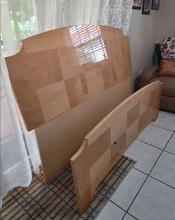 Farmhouse Headboard & Footboard Bed Set ,Full size