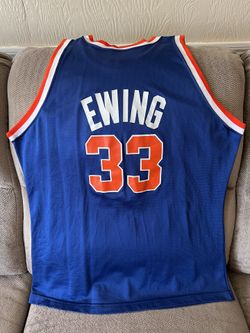 Vintage New York Knicks Patrick Ewing 33 Jersey Champion Made 