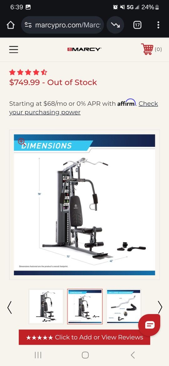 Marcy 150lb Stack Home Gym | MWM-4965SC
