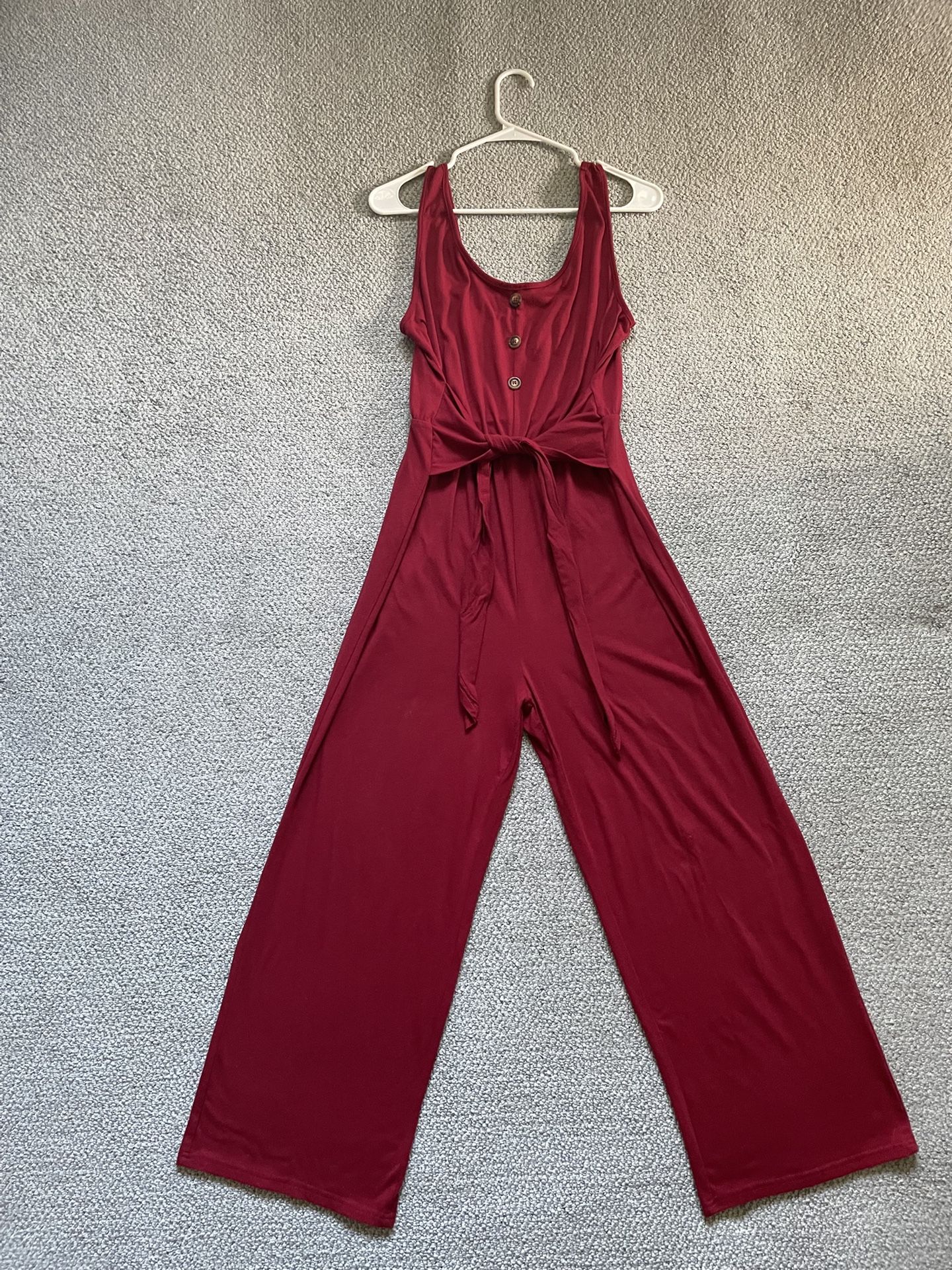 SHEIN Burgundy Women’s Jumpsuit Size Large US 9/10