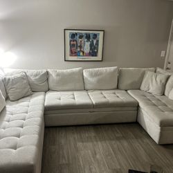 3 Pc Sectional With Sleeper Pull Out 