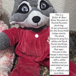 Build A Bear Rachel Racoo N