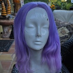 Purple Pink Hair Wig Unicorn Halloween 