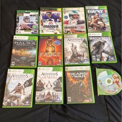 (12) Xbox/Xbox 360 Games 