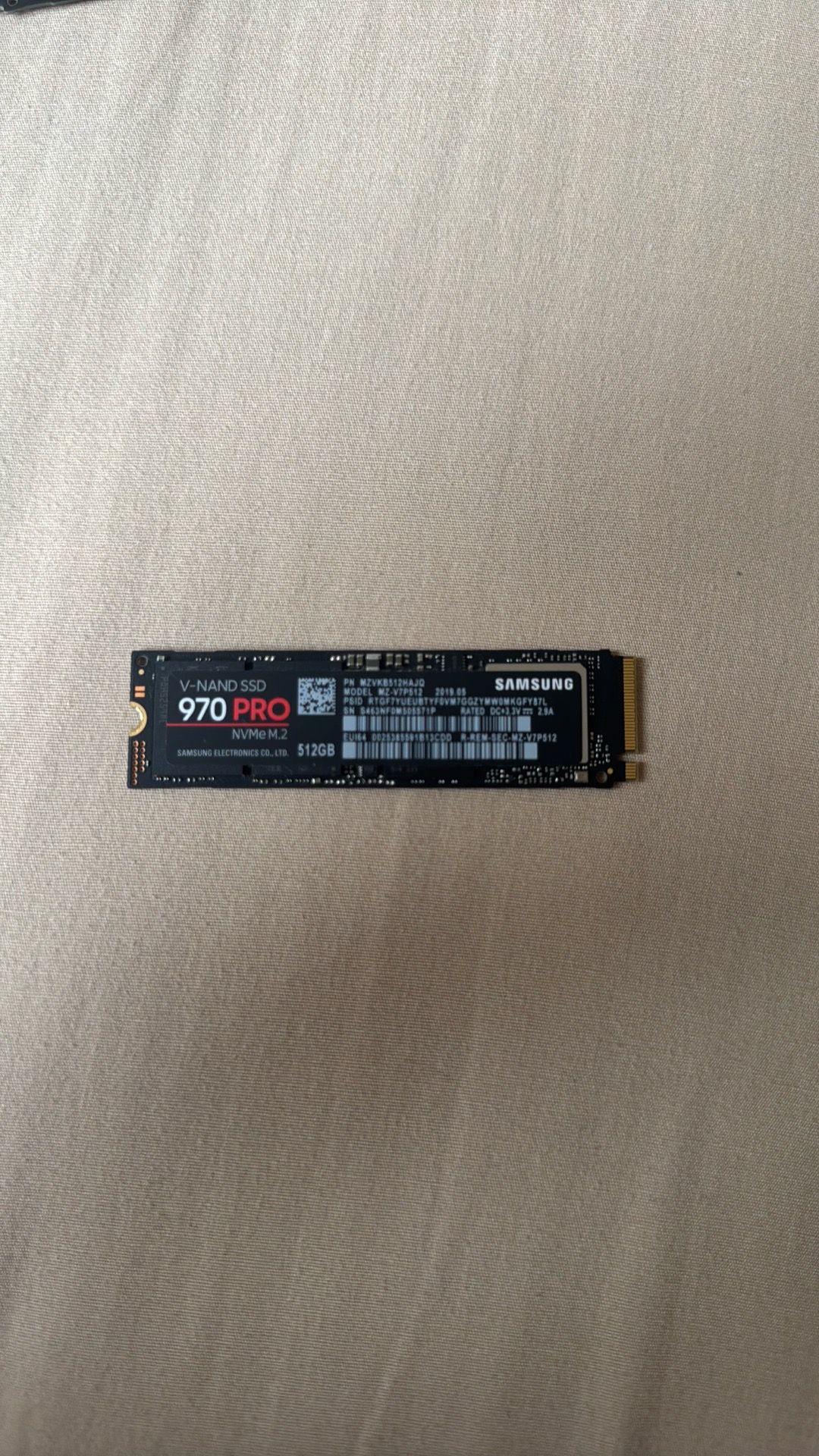 M.2 970 pro SSD 512gb