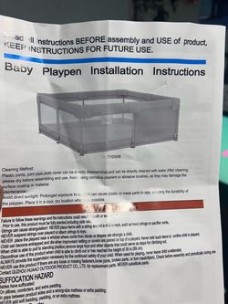 Baby Playpen TYD006 with Mesh Sides