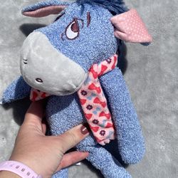 Scentsy Buddy Eeyore Disney Stuffed Animal Plush Donkey Scarf Winter Crinkle Toy