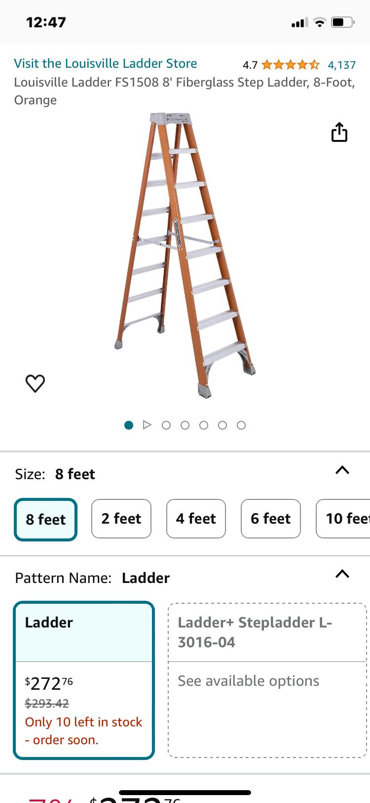 Louisville 8’ FS1508 Ladder