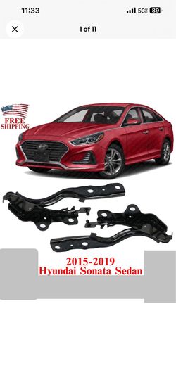 For 2015-2019 Hyundai Sonata Hood Hinges Left & Right Side Set 2pc