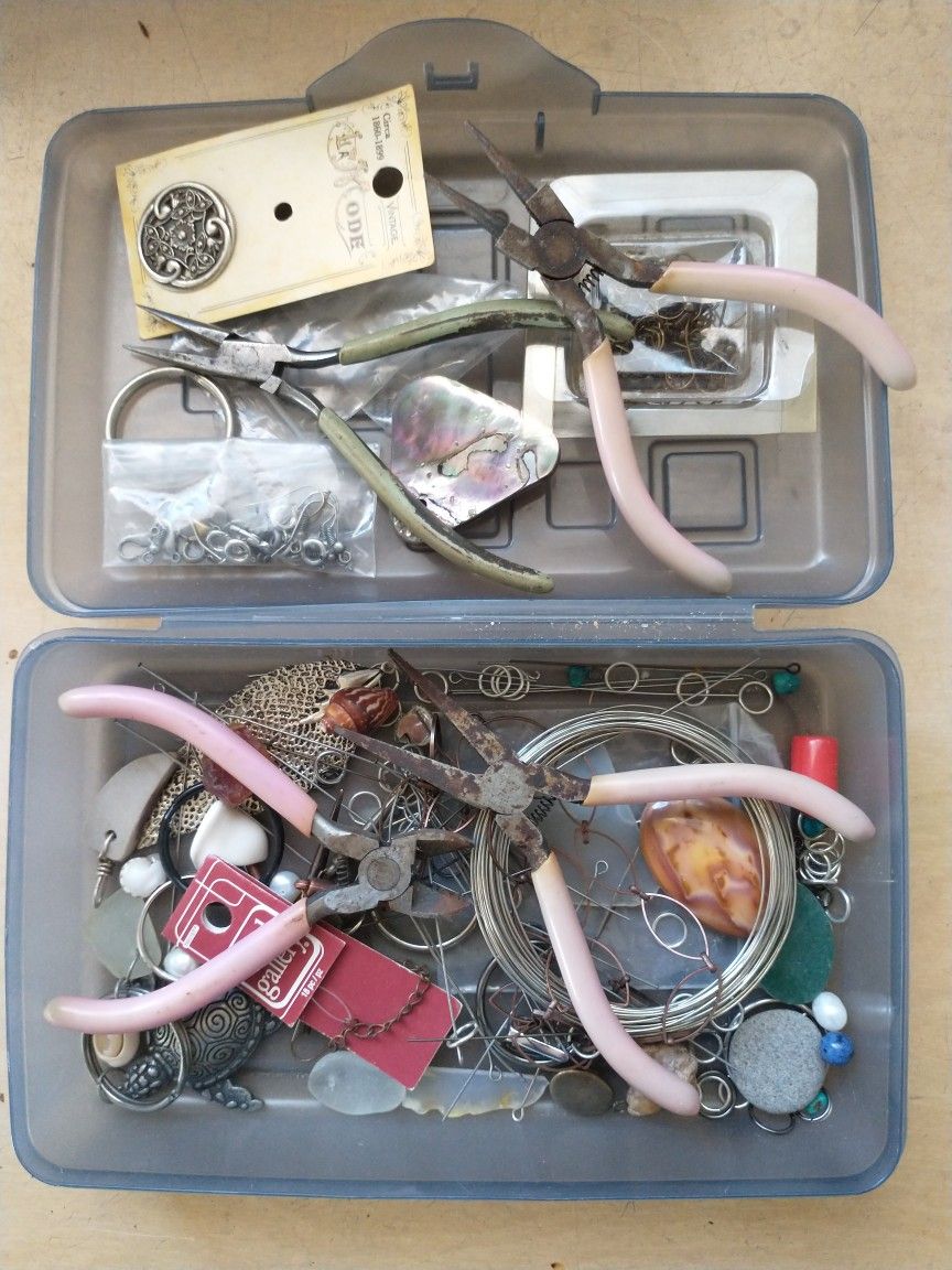 Jewelry Craft Tools And Box