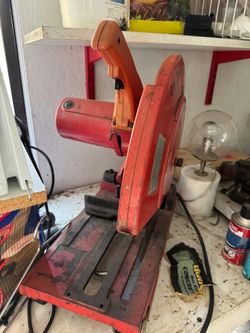 Red Electric Chop Saw Cut-Off Saw